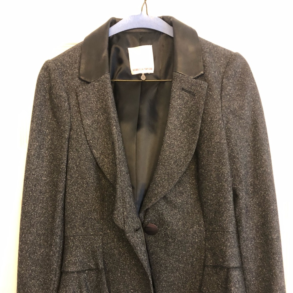 EUC Black Rebecca Taylor blazer- size 8
